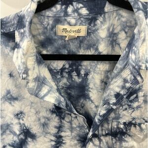 Madewell Men’s Tie dye button down shirt